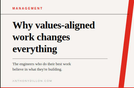 Work values alignment illustration